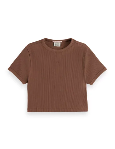 Scotch & Soda Scotch & Soda | Rib T-shirt | Kort model
