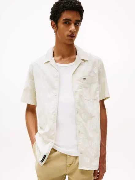 Tommy Hilfiger Tommy Hilfiger | Shirts km katoen | Beige | DM0DM21351