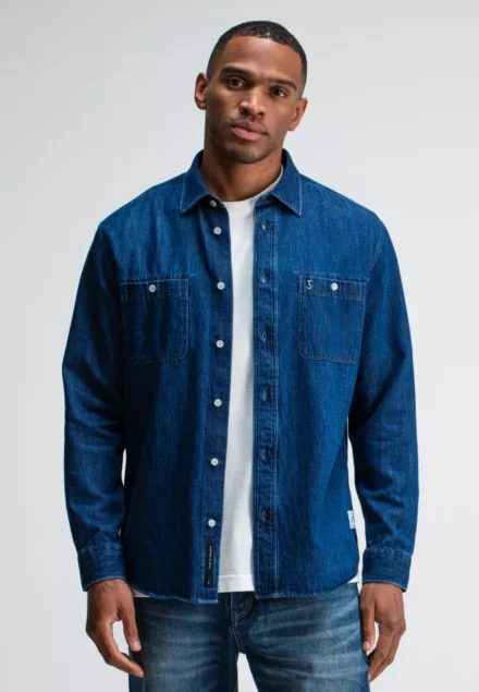 butcher of blue butcher of blue | Denim overshirt | Blauw | Aiden Worker Denim Shirt