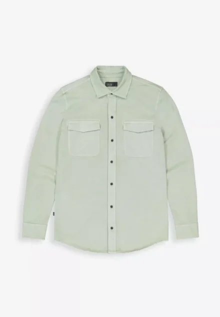 butcher of blue butcher of blue | Overshirt | Groen | M2524014 |Finn Pocket jersey overshirt