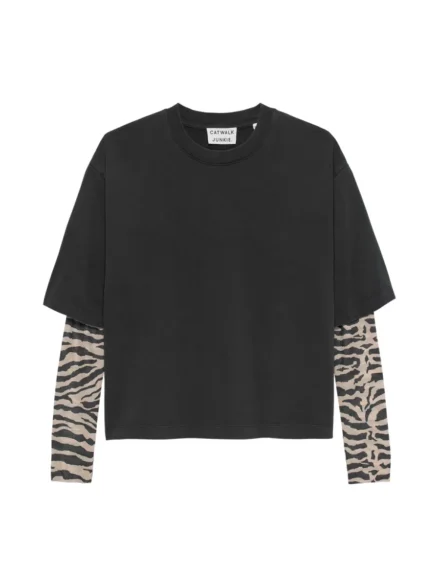 Catwalk Junkie Catwalk Junkie | T-shirt lm | Zwart | 2503020215