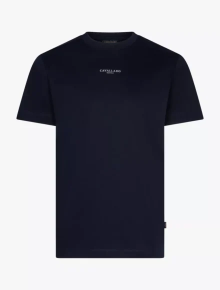Cavallaro Cavallaro | T-shirts | Blauw | Luciano Tee | 117255006