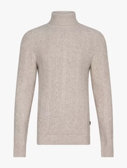 Cavallaro Cavallaro | Truien wol | Beige | Mergio Roll Neck