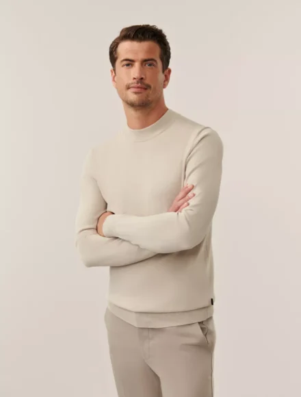 Cavallaro Cavallaro | Trui overig | Beige | Milacio Turtle Neck