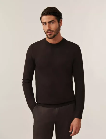 Cavallaro Cavallaro | Trui | Bruin | Milacio Turtle Neck | 118255032