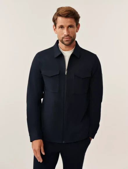 Cavallaro Cavallaro | Shirts lm katoen | Blauw | Zerino Overshirt