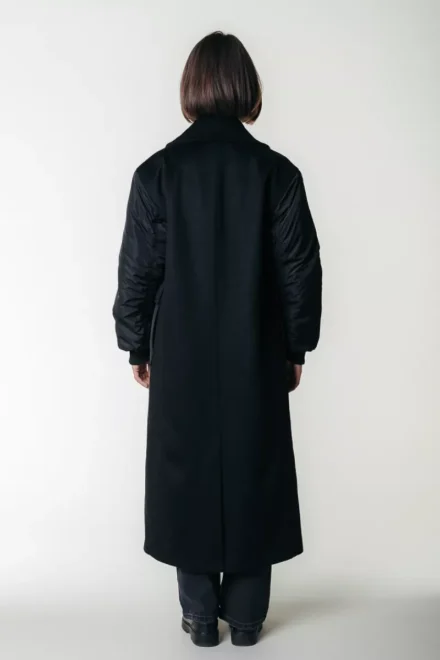 Colourful Rebel Colourful Rebel | Jas | Zwart | Ada Contrast Wool Long | WO117060