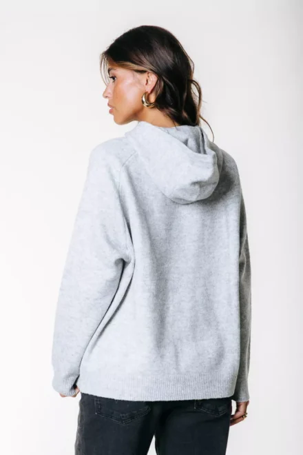 Colourful Rebel Colourful Rebel | Truien katoen | Grijs | Knit Hoodie Rebel