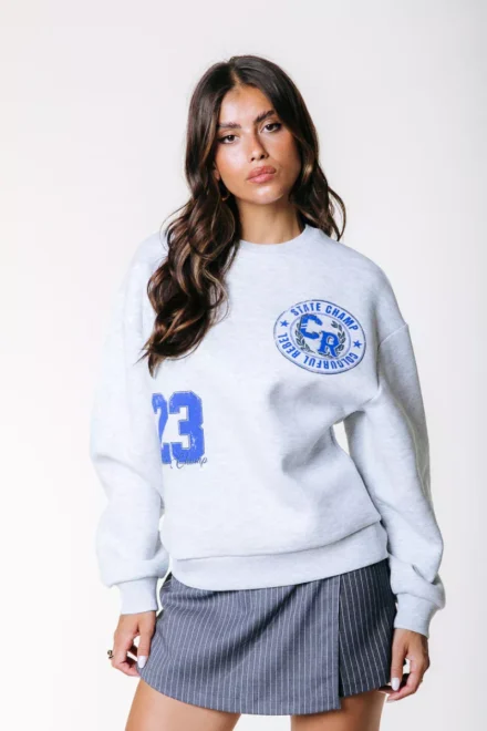 Colourful Rebel Colourful Rebel | Sweat | Grijs | state champ 23 dropped