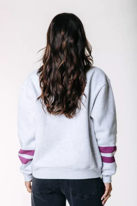 Colourful Rebel Colourful Rebel | Sweater | Grijs | Varsity Logo Relaxed | WS417101