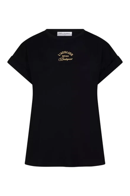 Lofty Manner Lofty Manner | T-shirt rh | Zwart | T=-shirt Monika