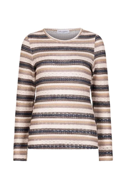Lofty Manner Lofty Manner | T-shirt lange mouw | Bruin | Top sana