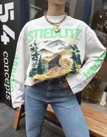 Stieglitz Stieglitz | T-shirt lm | Wit | Pico Wide Skate