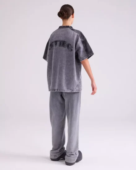 Stieglitz Stieglitz | Zwart | Zaphira Oversided T-shirt