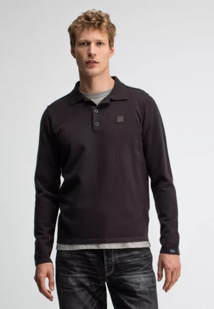 butcher of blue Butcher of blue | Polo lange mouw| Bruin | Clifden Polo