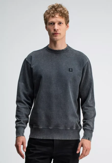 butcher of blue butcher of blue | Sweater Zwart | Kuro Loose Crew
