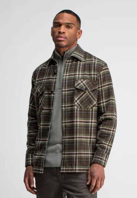 butcher of blue Butcher of blue | Overshirt | Groen | Chief Check Overshirt