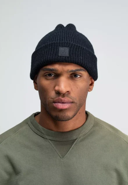 butcher of blue butcher of blue | Army Wool Beanie | muts| Zwart | M2529000