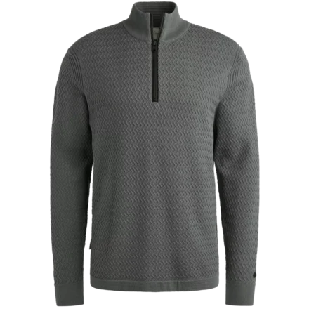 Cast Iron Cast Iron | Truien katoen | Blauw | Half zip Collar | CKW2509330