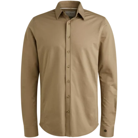 Cast Iron Cast Iron | Shirts lm katoen | Beige | Long Sleeve shirt Twill