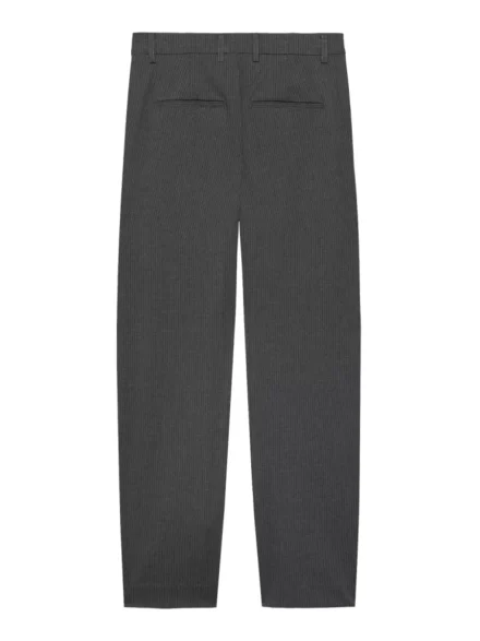 Catwalk Junkie Catwalk Junkie | Katoen halfwijd | Zwart | Pinstripe tapered trousers