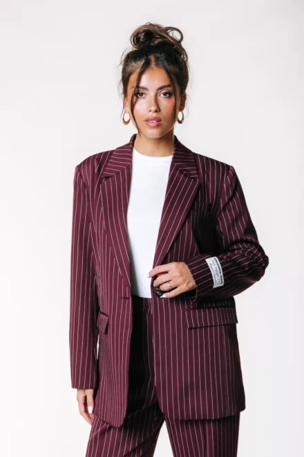 Colourful Rebel Colourful Rebel | Colberts | Rood | Jesra pinstripe single