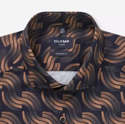 Olymp Olymp | Overhemd lange mouw | Bruin | 12888414