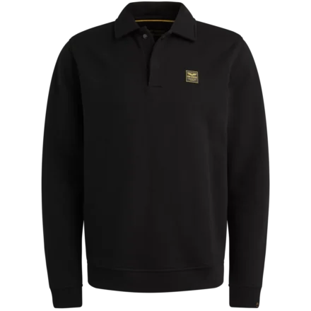 PME-JEANS PME | Sweater | Lange mouw polo | Zwart | PSW2509454