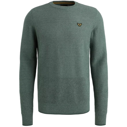 PME-Legend PME | Truien katoen | Trui met streeppatroon | Blauw | PKW2508305
