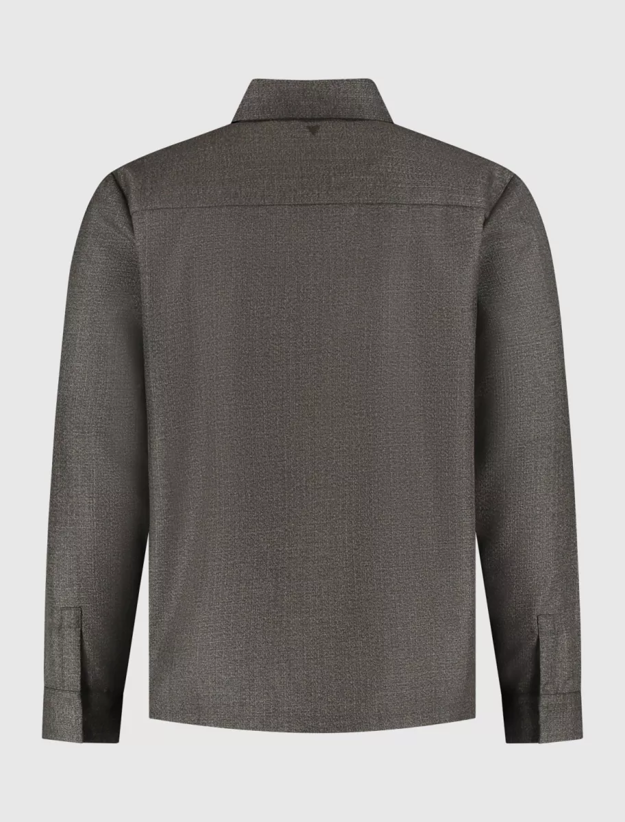Pure Path | Oxford Melange Overshirt | Bruin | 25030203 3 Pure Path Pure Path | Oxford Melange Overshirt | Bruin | 25030203