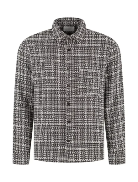 Pure Path Pure Path | Structured Checked Overshirt | Bruin | 25030206
