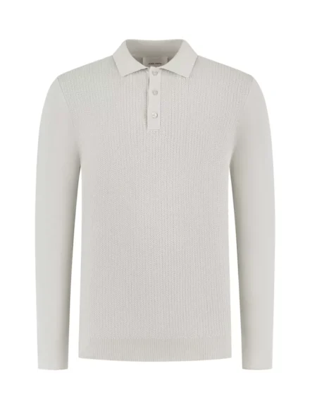 Pure Path Pure Path | Polo lange mouw | Braided Structure Knit | Kit | 25030804
