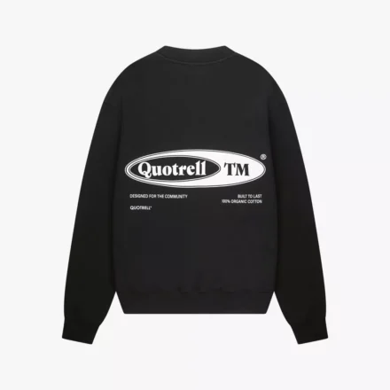 Quotrell Quotrell | Sweats | Zwart | Emblem crewneck