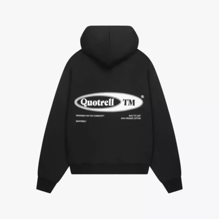 Quotrell Quotrell | Sweater | Zwart | emblem hoodie