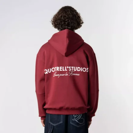 Quotrell Quotrell | Sweats overig | Rood | studios zip hoodie