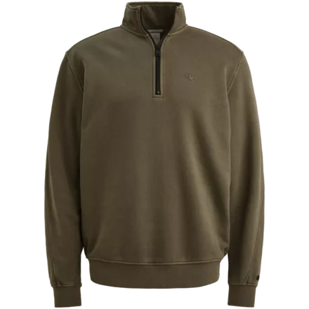 Cast Iron Cast Iron | Sweater met half zip | Groen | CSW2510446