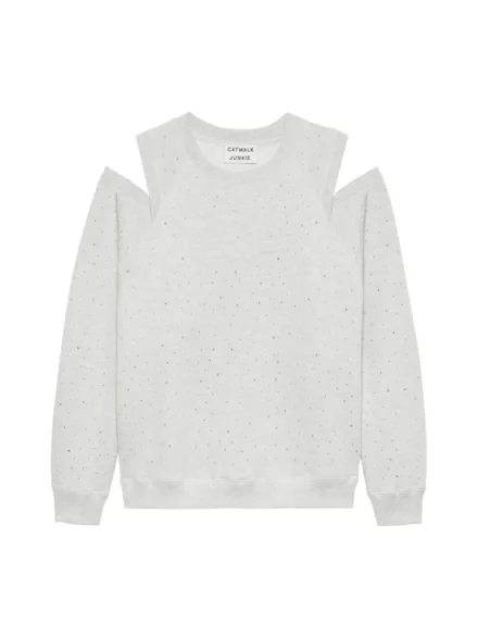 Catwalk Junkie Catwalk Junkie | Sweater | Grijs | strass sweater