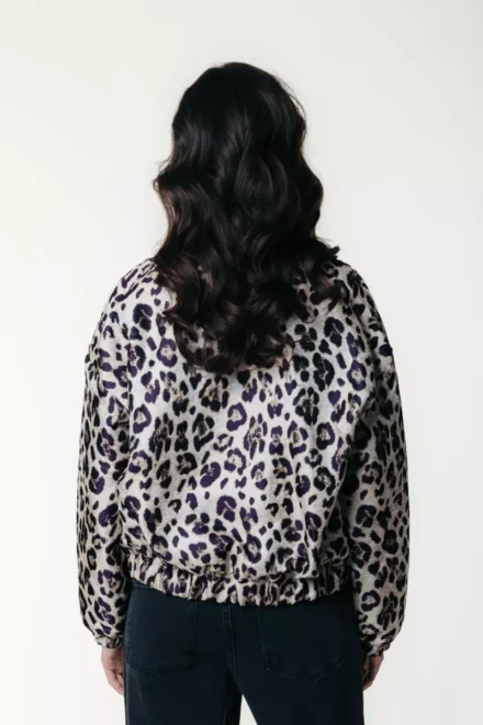 Colourful Rebel Colourful Rebel | Jas kort | Beige | Bente Leopard Jacq Bomber