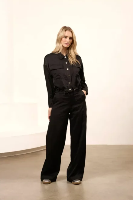 Lofty Manner Lofty Manner | Pantalon | Zwart | Trouser Svea