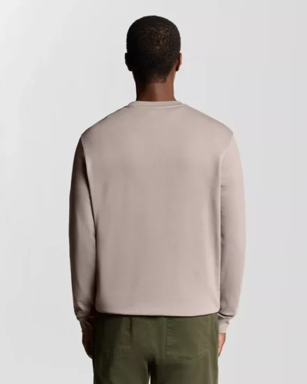 Lyle & Scott Lyle & Scott | Sweats overig | Bruin | Superfine Crew Neck Sweatshirt