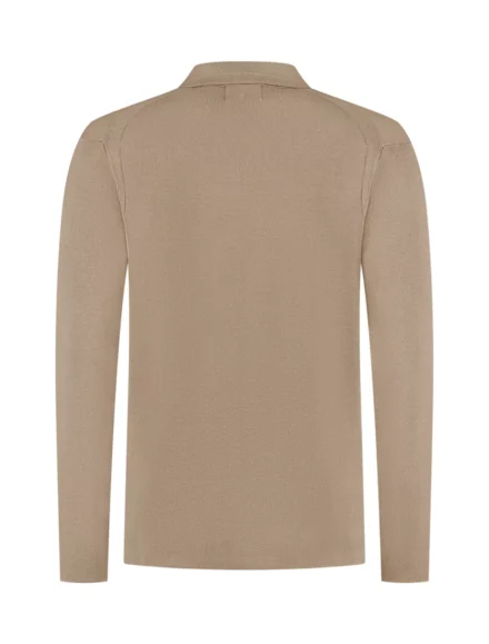 Pure Path Pure Path | Lange mouw Polo | Beige | 25030810