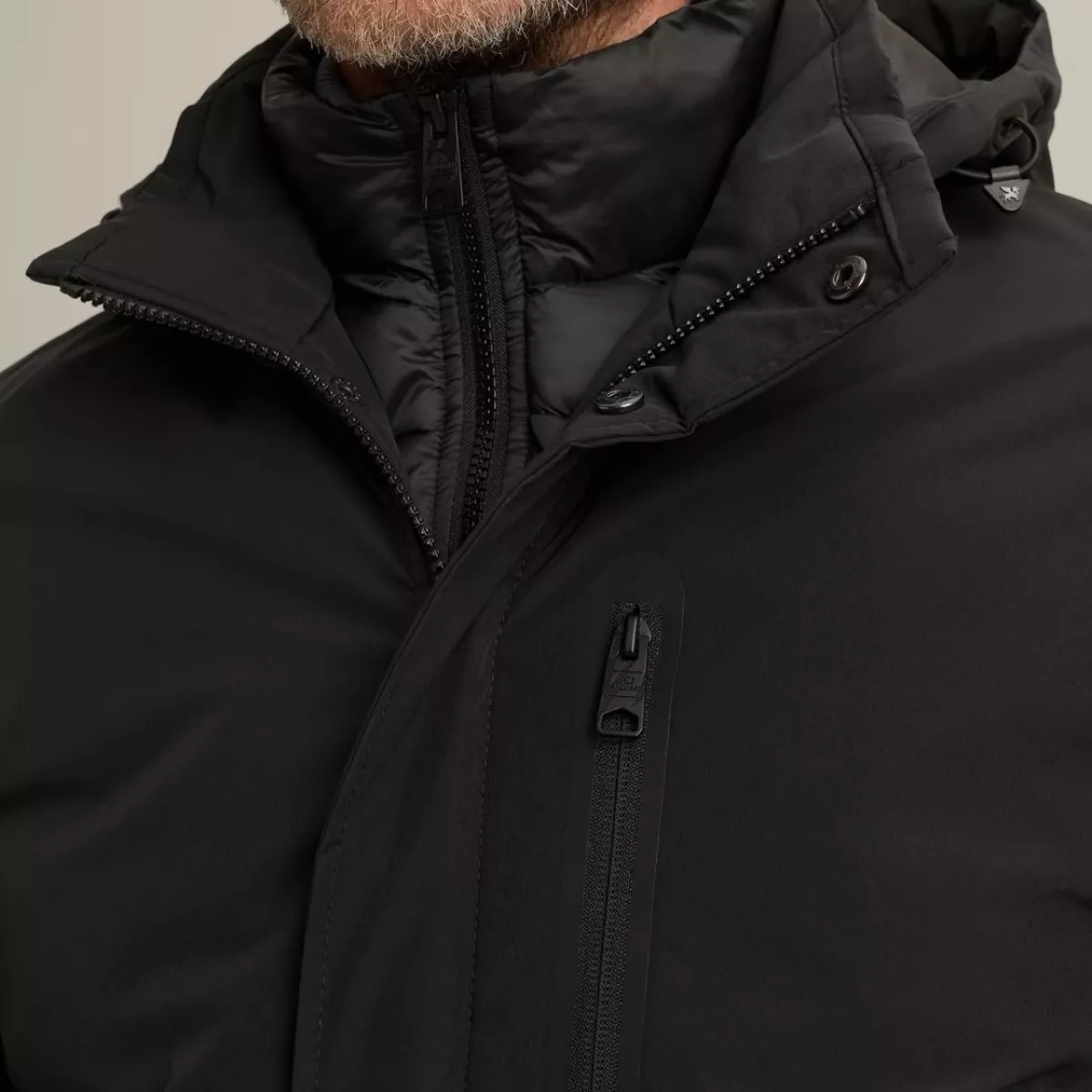 Vanguard | Winterjas V-double coat | Zwart | VJA2509176 3 Vanguard Vanguard | Winterjas V-double coat | Zwart | VJA2509176
