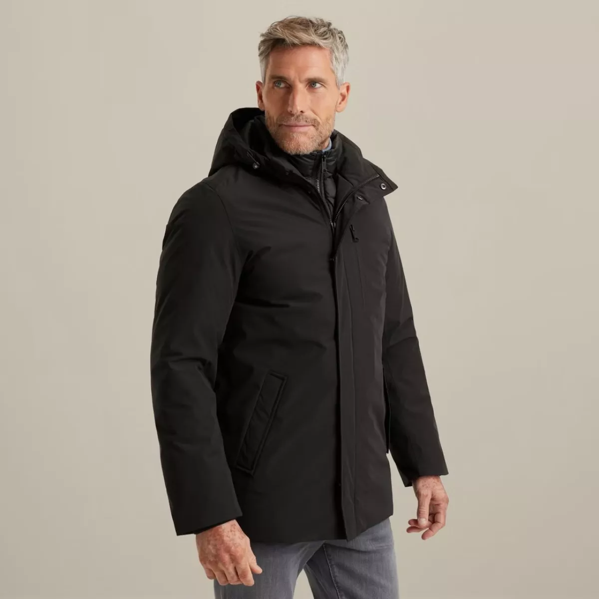 Vanguard | Winterjas V-double coat | Zwart | VJA2509176 5 Vanguard Vanguard | Winterjas V-double coat | Zwart | VJA2509176