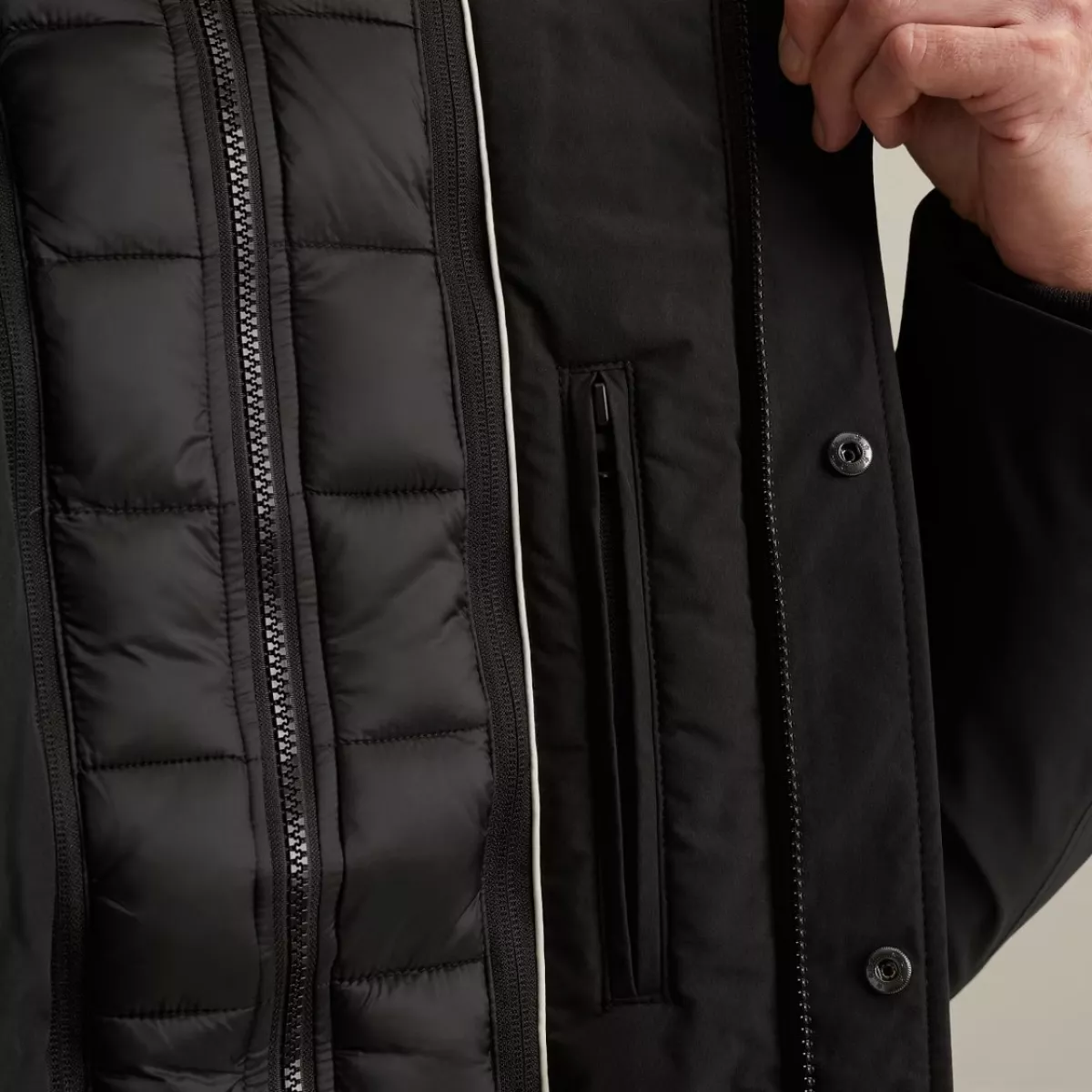 Vanguard | Winterjas V-double coat | Zwart | VJA2509176 7 Vanguard Vanguard | Winterjas V-double coat | Zwart | VJA2509176