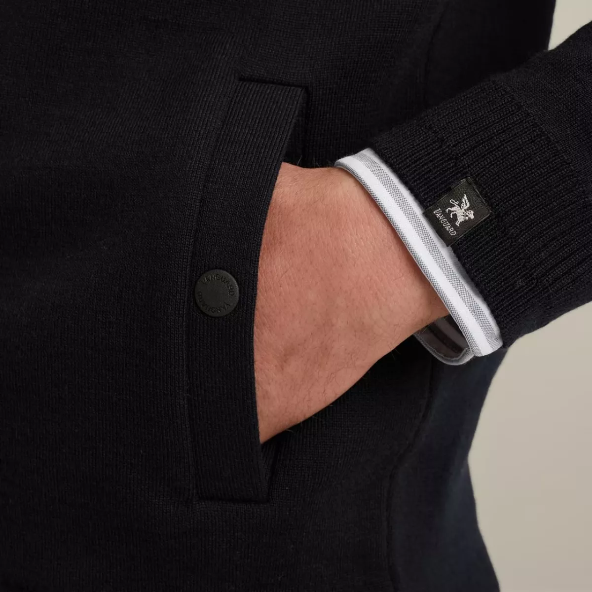 Vanguard | Vest van een wolblend | Blauw | VKC2509380 4 Vanguard Vanguard | Vest van een wolblend | Blauw | VKC2509380