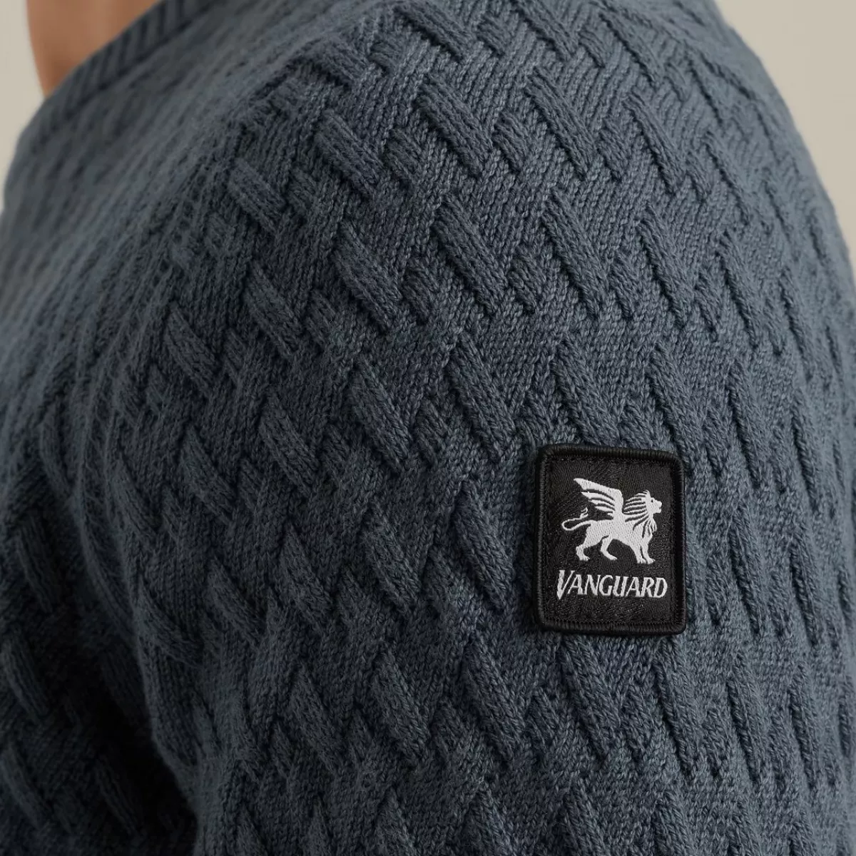 Vanguard | Trui van katoen/ wolblend | Blauw | VKW2509324 4 Vanguard Vanguard | Trui van katoen/ wolblend | Blauw | VKW2509324