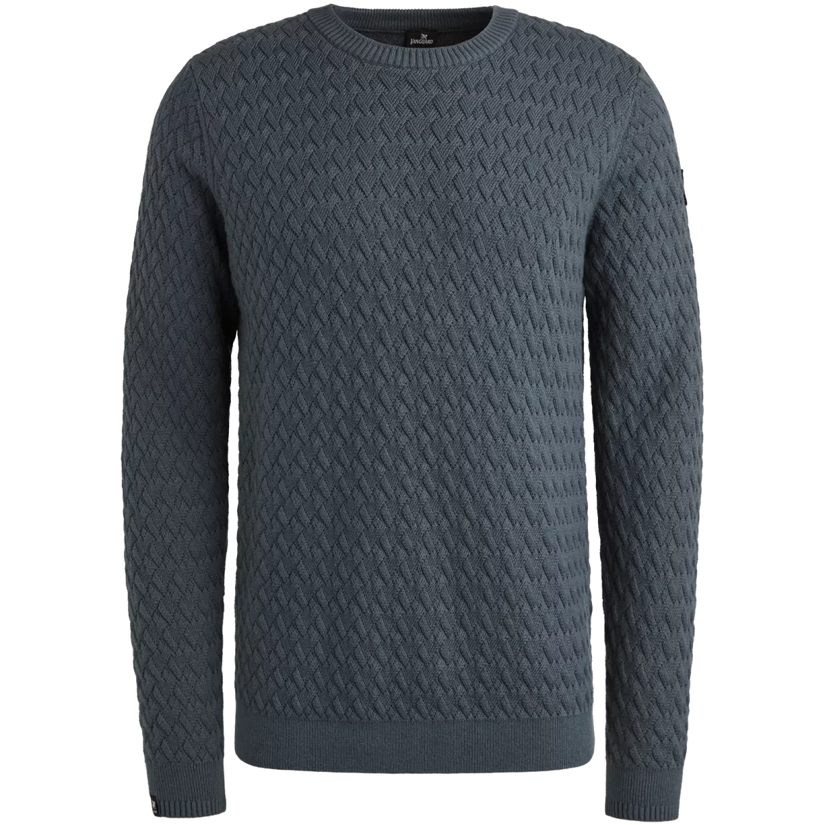 Vanguard | Trui van katoen/ wolblend | Blauw | VKW2509324 1 Vanguard Vanguard | Trui van katoen/ wolblend | Blauw | VKW2509324