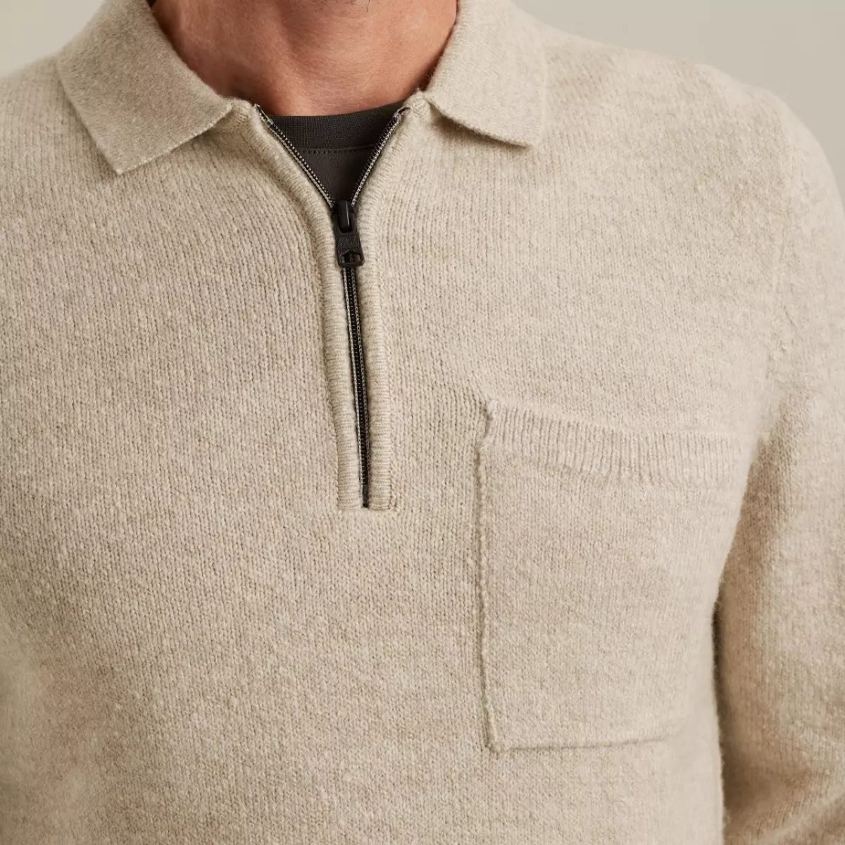 Vanguard | Trui met halve rits | Beige | VKW2510339 4 Vanguard Vanguard | Trui met halve rits | Beige | VKW2510339