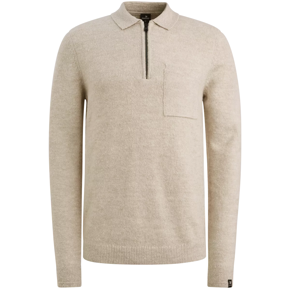 Vanguard | Trui met halve rits | Beige | VKW2510339 1 Vanguard Vanguard | Trui met halve rits | Beige | VKW2510339