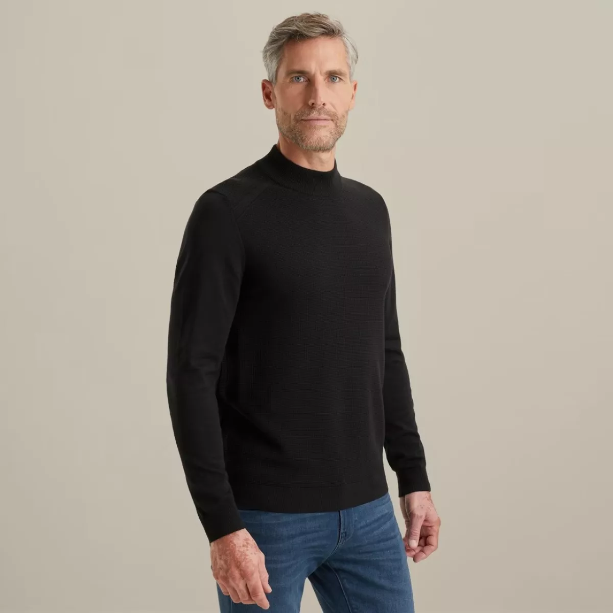 Vanguard | Trui met Mockneck | Zwart | VKW2510340 3 Vanguard Vanguard | Trui met Mockneck | Zwart | VKW2510340